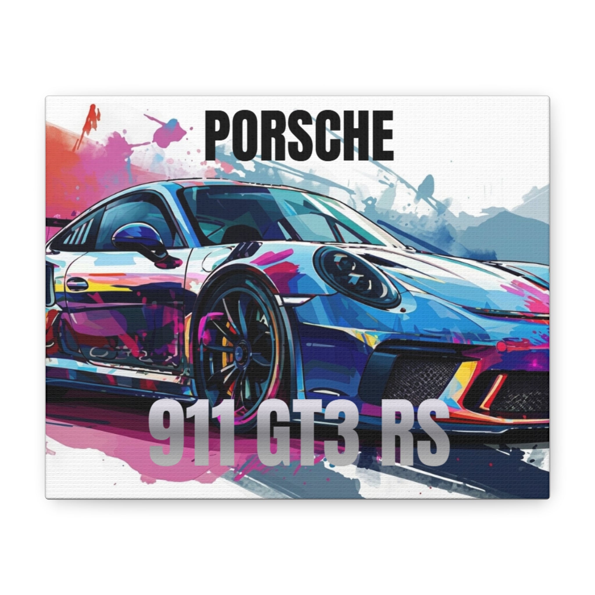 Porsche 911 GT3 RS Matte Canvas Print